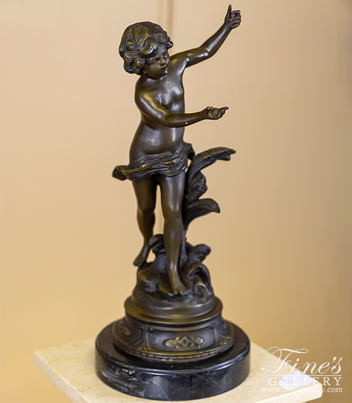 Bronze Statues  - Flowers In Hand Bronze Statue - BS-127